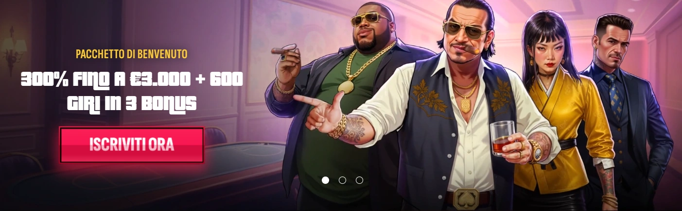 Bonus di benvenuto Mafia Casino fino a 750 euro